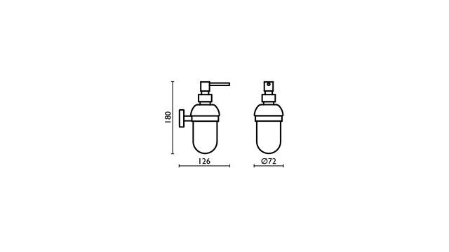 Bagno & Associati TH12774 Дозатор для жидкого мыла Bagno & Associati Tecnohotel TH12774