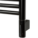 Zehnder ZSL-080-050-9017-HOTS-HID Полотенцесушитель электрический, Zehnder Klaro, 500 х 670 мм, с теном hots с/м, черный матовый (ZSL-080-050-9017-HOTS-HID)