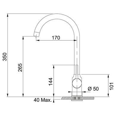 Franke 115.0622.942 Кухонний змішувач Franke Pola (115.0622.942) хром