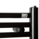 Zehnder ZSL-120-050-9017-HOTS-HID Полотенцесушитель электрический, Zehnder Klaro, 500 х 946 мм, с теном hots с/м, черный матовый (ZSL-120-050-9017-HOTS-HID)