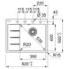 Franke 114.0630.448 Кухонна мийка Franke Centro CNG 611-62 TL (114.0630.448) сахара