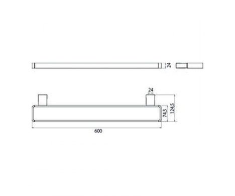 Emco 0566 001 60 Полотенцедержатель Emco Loft 056600160 700 мм