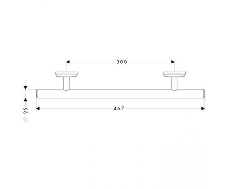 Hansgrohe 41613000 Полотенцедержатель Hansgrohe Logis 41613000