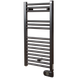 Zehnder PBEBZ-080-40-MQ-HID Электрический полотенцесушитель Zehnder Aura, 786 х 400 мм, (PBEBZ-080-40-MQ-HID) с программируемым тэном 300 Вт., черный матовый, с/п