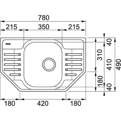 Franke 101.0444.134 Кухонная мойка со смесителем Franke PXL 612-E 101.0444.134 + Franke NAREW 35 PLUS