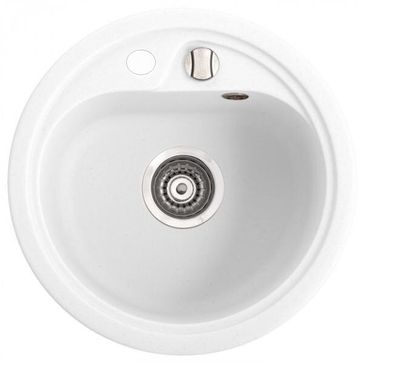 Fancy Marble 104040001 Кухонна мийка Fancy Marble Nevada 104040001, кругла, 450х450х210, білий