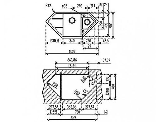 Teka 88900 Кухонна мийка Teka ASTRAL 80 E-TG 88900 пісочний