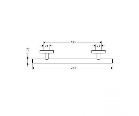 Hansgrohe 41513000 Полотенцедержатель Hansgrohe PuraVida 41513000