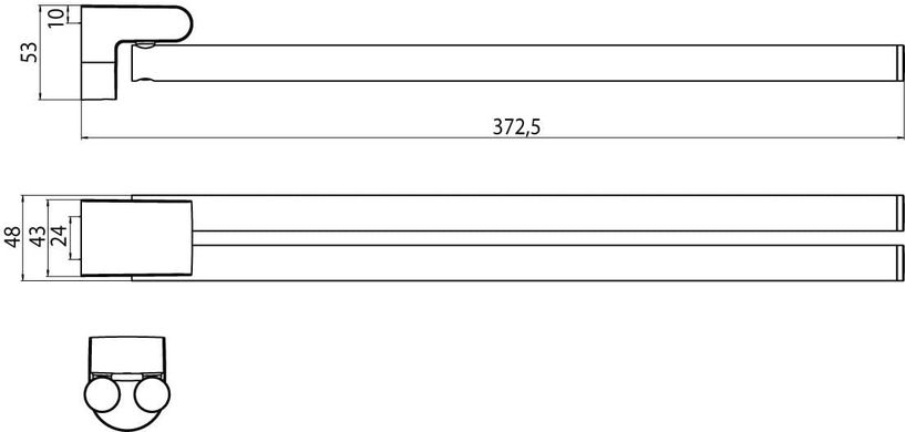 Emco 3350 001 37 Полотенцедержатель Emco Mundo 335000137