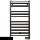 Zehnder PBEBZ-090-50-MQ-SC Полотенцесушитель электрический, Zehnder Aura, 906 х 500 мм, с программируемым тэном 500 Вт, черный матовый (PBEBZ-090-50-MQ-SC)