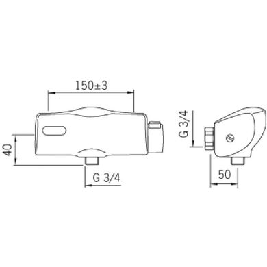 Oras 6180 Бесконтактный смеситель для душа Oras Electra 6180