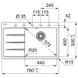 Franke 114.0630.464 Кухонна мийка Franke Centro CNG 611-78 TL (114.0630.464) сахара
