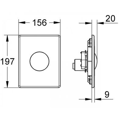 Grohe 38445SD0 Клавиша смыва Grohe Skate & Skate Air 38445SD0