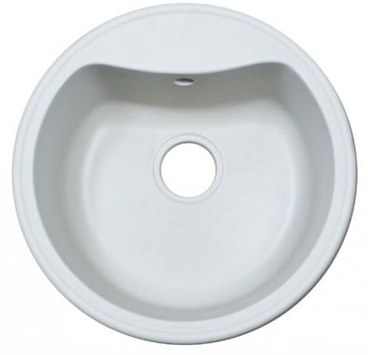 Fancy Marble 101050001 Кухонна мийка Fancy Marble Texas 101050001, кругла, 500х500х205, білий
