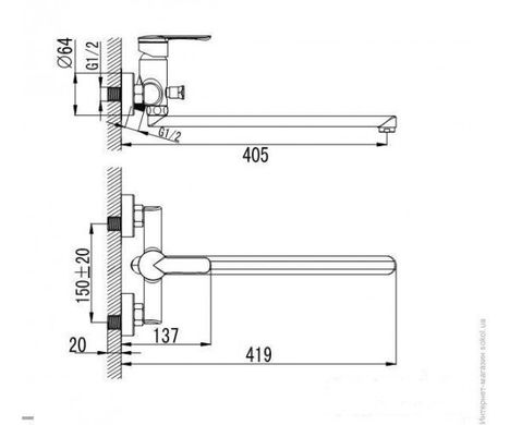 Imprese 35130 Змішувач для ванни Imprese MZE 35130