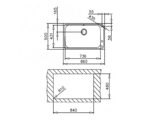 Teka 12127001 Кухонная мойка Teka BAHIA 1B 12127001 полированная