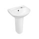 Qtap QT2311LP304BW Раковина для підлоги з п'єдесталом дитяча Qtap Baby 375x305x520 White з донним клапаном QT2311LP304BW