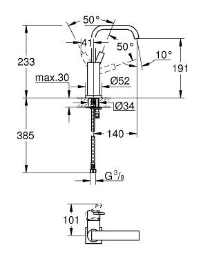 Grohe 23076000 Смеситель для умывальника Grohe Allure 23076000