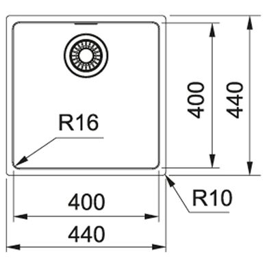 Franke 122.0598.646 Кухонна мийка під стільницю Franke Maris MRX 110-40 (122.0598.646) полірована з нержавіючої сталі