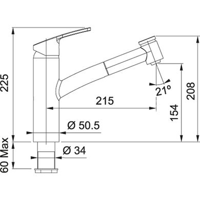 Franke 115.0534.219 Кухонний змішувач Franke Smart (115.0534.219) червоний