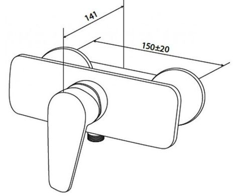 Am.Pm F5020000 Смеситель для душа AM.PM Inspire F5020000