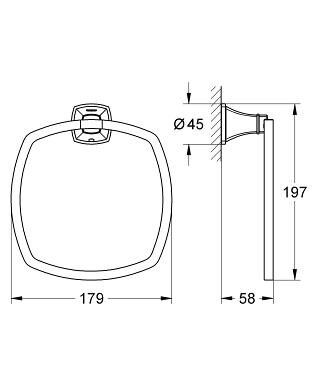 Grohe 40630IG0 Полотенцедержатель Grohe Grandera 40630IG0