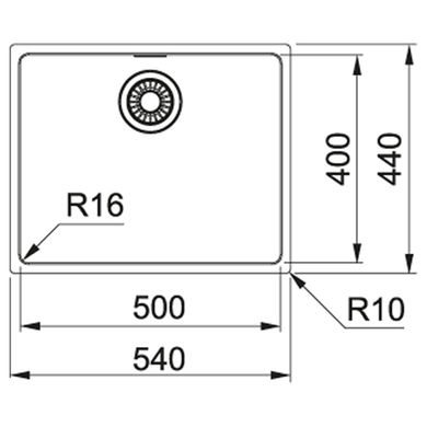 Franke 122.0598.741 Кухонна мийка під стільницю Franke Maris MRX 110-50 (122.0598.741) полірована з нержавіючої сталі