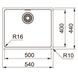 Franke 127.0598.747 Кухонна мийка під стільницю Franke Maris MRX 210-50 (127.0598.747) полірована з нержавіючої сталі