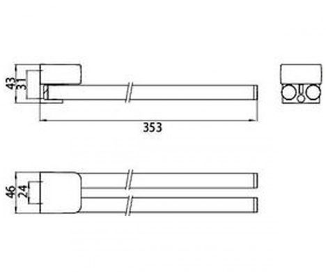 Emco 0250 001 35 Полотенцедержатель Emco Trend 025000135