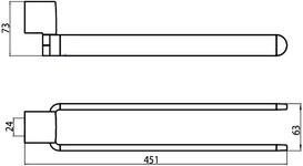 Emco 8450 001 45 Полотенцедержатель Emco Fino 845000145