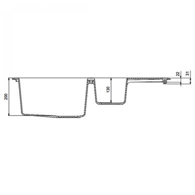 Franke 143.0632.385 Кухонна мийка Franke Sirius S2D 651-78 (143.0632.385) чорний