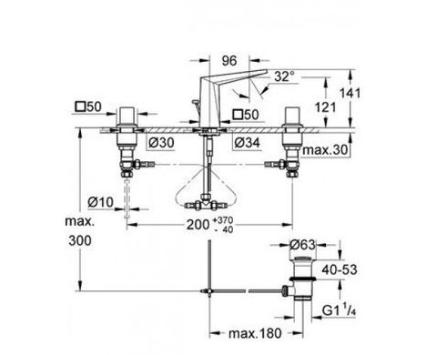 Grohe 20342000 Смеситель для умывальника Grohe Allure Brilliant 20342000