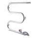 Qtap QTSNAKE500500SHRE Полотенцесушитель электрический Qtap Snake shelf (CRM) 500х500 RE с полотенцедержателем