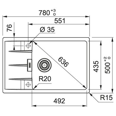 Franke 114.0630.432 Кухонна мийка Franke Centro CNG 611-78 XL (114.0630.432) сахара