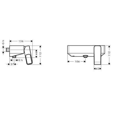 Hansgrohe 11620000 Смеситель для душа Axor Urquiola 11620000